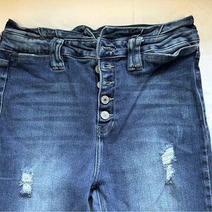 Kancan Button Fly, Flare Leg Jeans